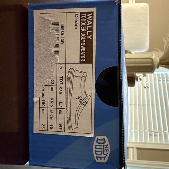 Hey Dude Wally Toddler Shoes in Cream - Picture 3 of 3